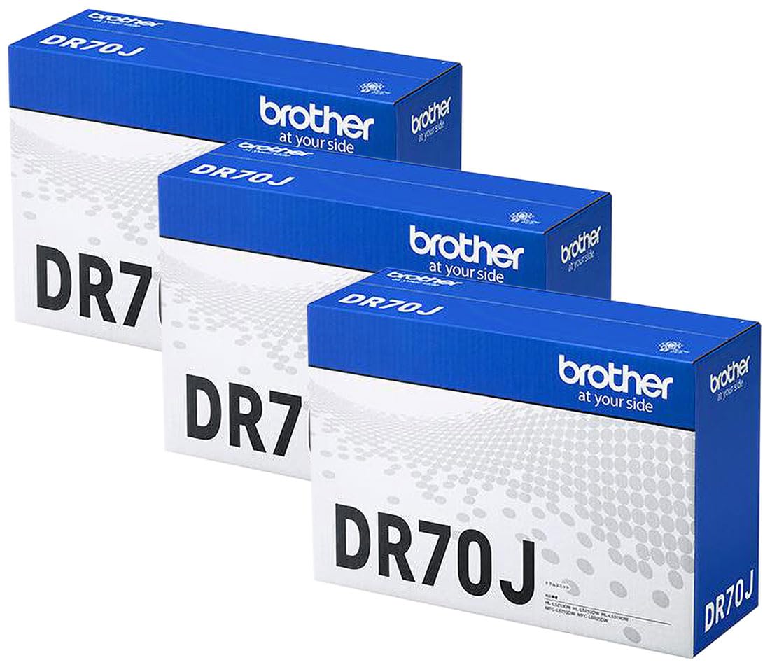 Amazon.co.jp: BROTHER 純正品 DR70J / DR-70J ドラムユニット 3本